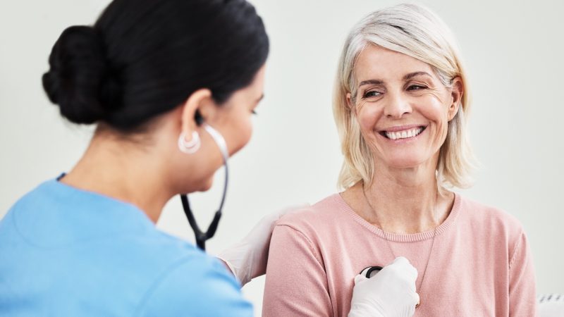 woman at the doctor